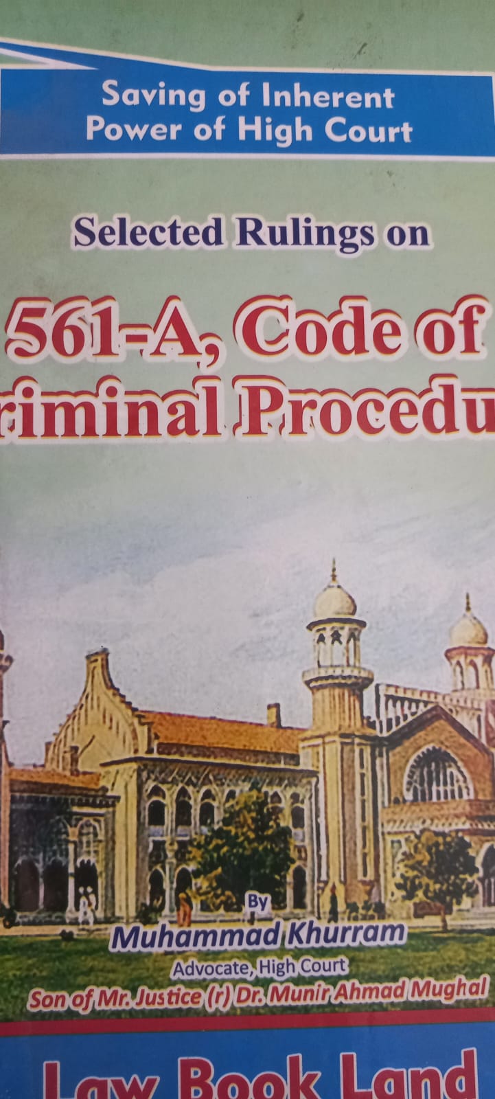 561-A, Code of Criminal Procedure | 561-اے، ضابطہ فوجداری